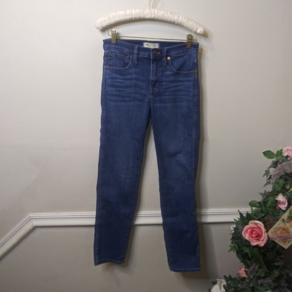 Madewell Mid-Rise Stovepipe Jeans Size 25 Tall - Picture 2 of 11